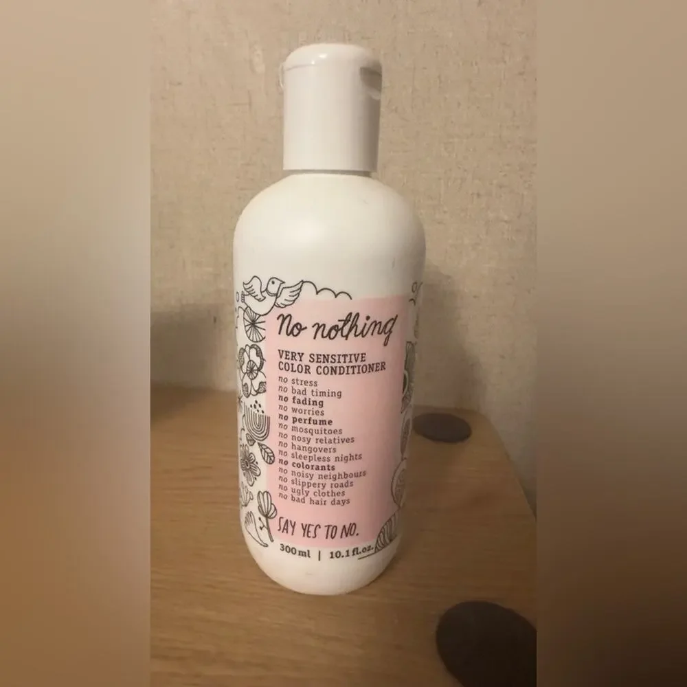 No Nothing Very Sensitive Color Conditioner New and Unopened